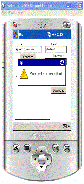 Open FTP connection